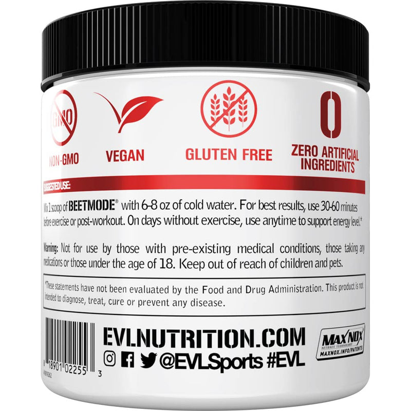 Evlution Nutrition Beet Mode Beet Root Powder, Black Cherry, 30 Servings
