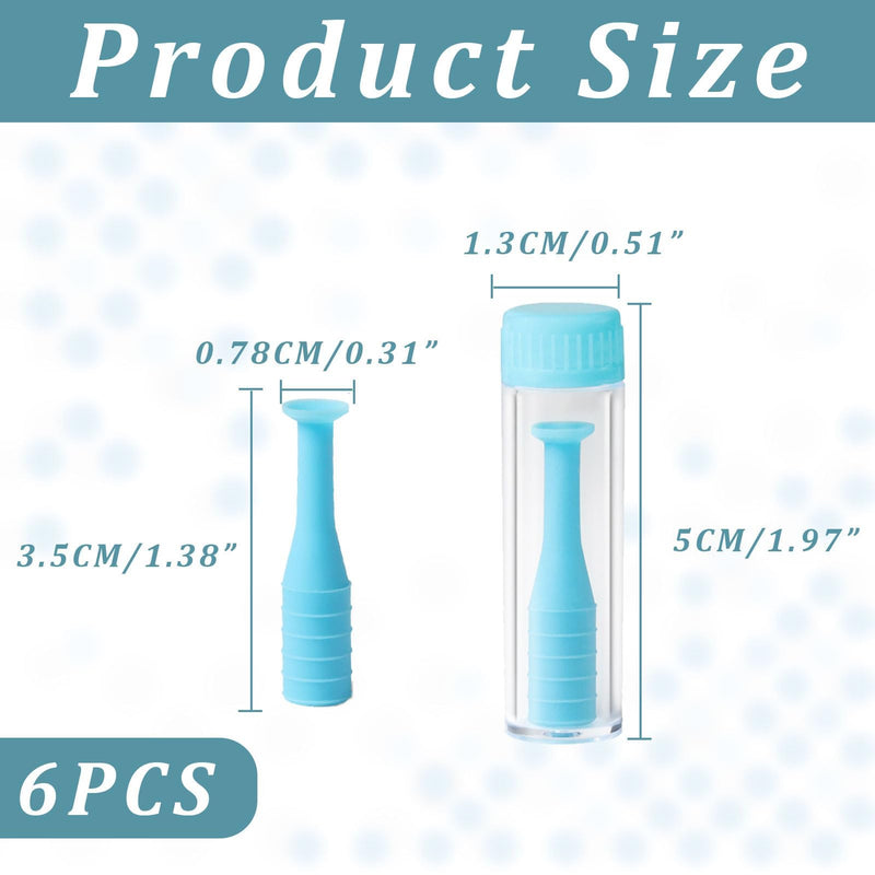 [Australia] - Pack of 6 contact lens suckers, contact lens insertion aid, contact lens remover, contact lens remover soft lenses, silicone contact lens remover, contact lens sucker soft lenses for hard lenses 