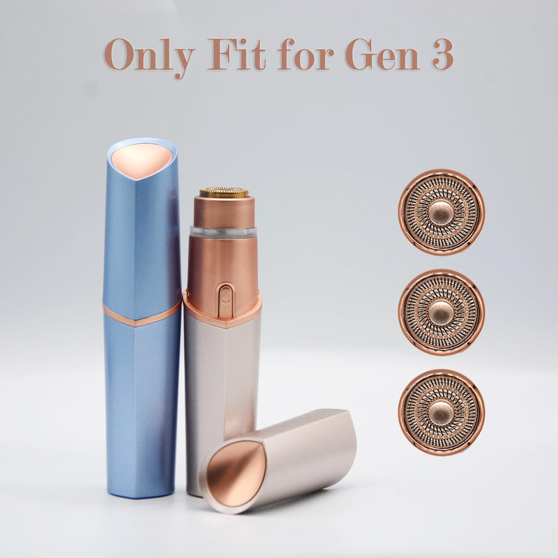 [Australia] - Generation 3 Replacement Heads for Finishing Touch Flawless Gen 3 Facial Hair Remover – Double Halo Blades, 6 Pack 6 Count 