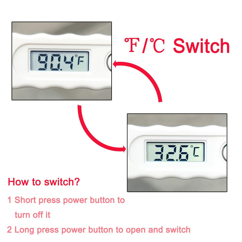 [Australia] - Oral Thermometer for Babies, Children and Adults, Digital Thermometer for Oral, Rectal or Under Arm Use (Pack of 4) 