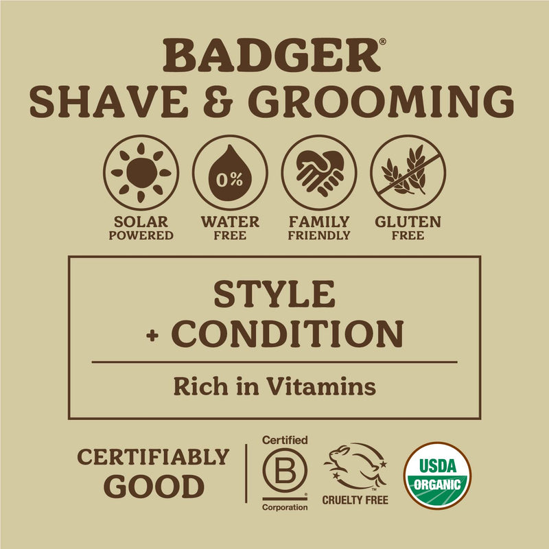 [Australia] - Navigator Class Man Care Man Mustache Wax Badger .75 oz Tin by Badger 