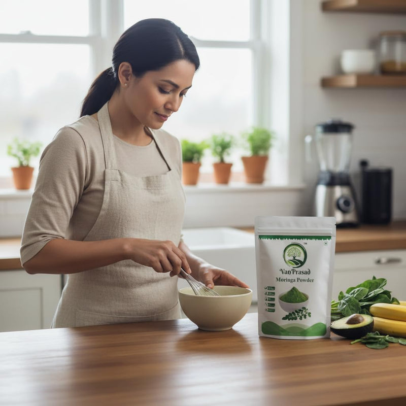 Organic Moringa Powder 500g | 100% Pure Moringa Leaf Powder | Premium Natural Superfood | Rich in Vitamins, Minerals & Antioxidants | Vegan | Non-GMO | No Added Preservatives 17.6 Ounce (Pack of 1)