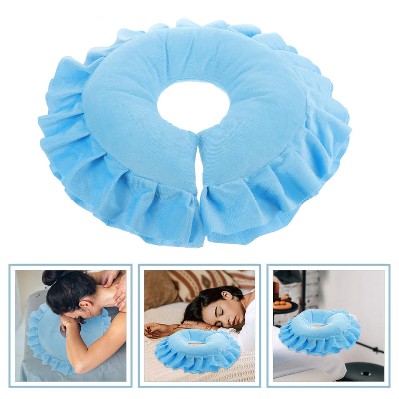 [Australia] - U-Shaped Pillow for Massage Table Face Cradle Cushion Spa and Beauty Salon Massage Pillow for Neck Support and Facial Comfort Removable and Easy Clean 