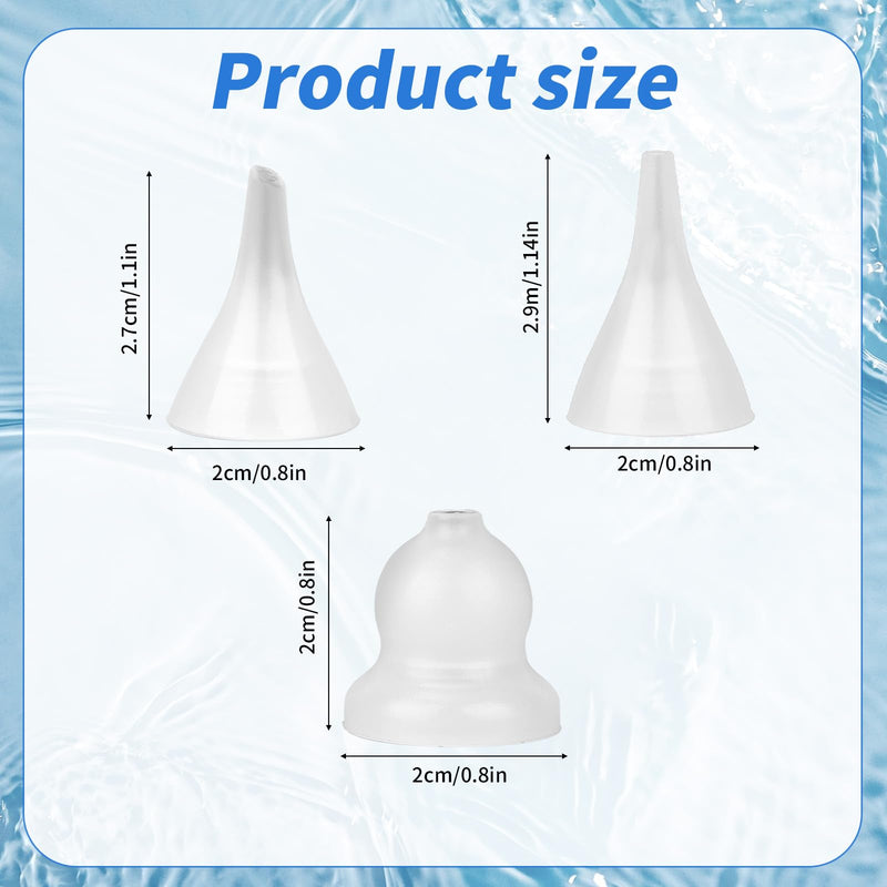 [Australia] - 3 Pcs Nasal Aspirator Replacement Tips, Silicone Replacement Parts for Baby & Toddlers Compatible with GROWNSY Watolt LittleTora HEYVALUE Cocobela HailiCare KIDIRA TEQIN X-Bosak 3 