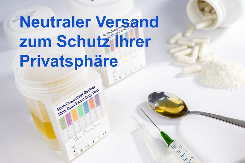 [Australia] - Drug test for 8 types of drugs - rapid drug test in a sterile & hygienic cup - THC cocaine amphetamine benzodiazepine opiates EDDP methamphetamine bupropion 