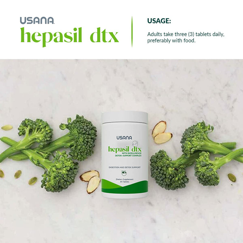[Australia] - USANA Hepasil DTX with InCelligence Detox-Support Complex for Comprehensive Liver Support* - 84 tablets - 28 Day Supply 