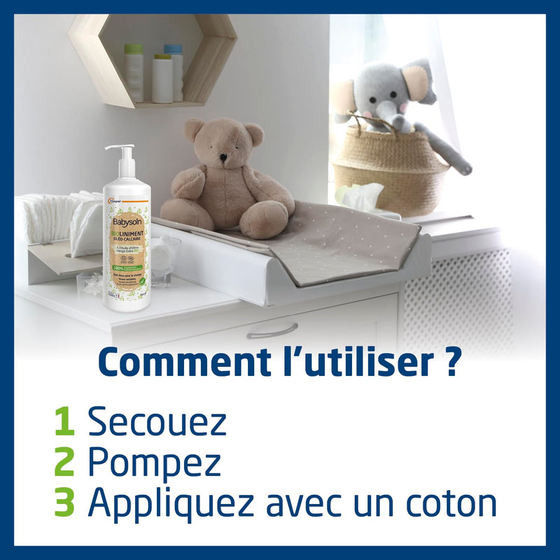 [Australia] - BABYSOIN - Oil-lime bioliniment - protective care - fragrance-free - certified organic - made in France - 750 ml 