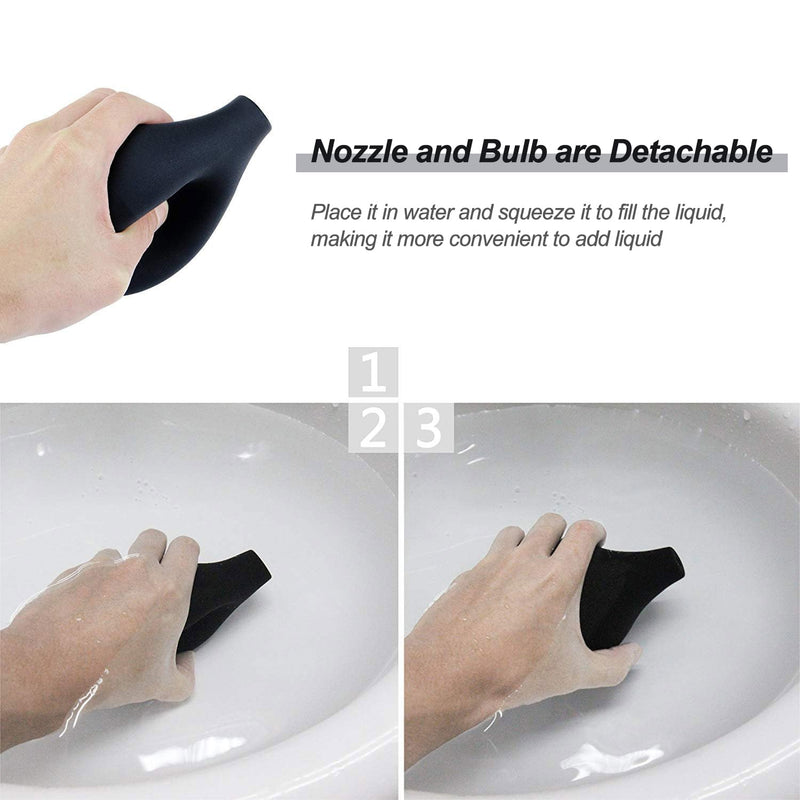 [Australia] - Enema Bulb Kit Anal Douche for Men Women 7.9oz Enema Kit for Colon Cleansing Made of Comfortable Silicone with 5 Nozzles 