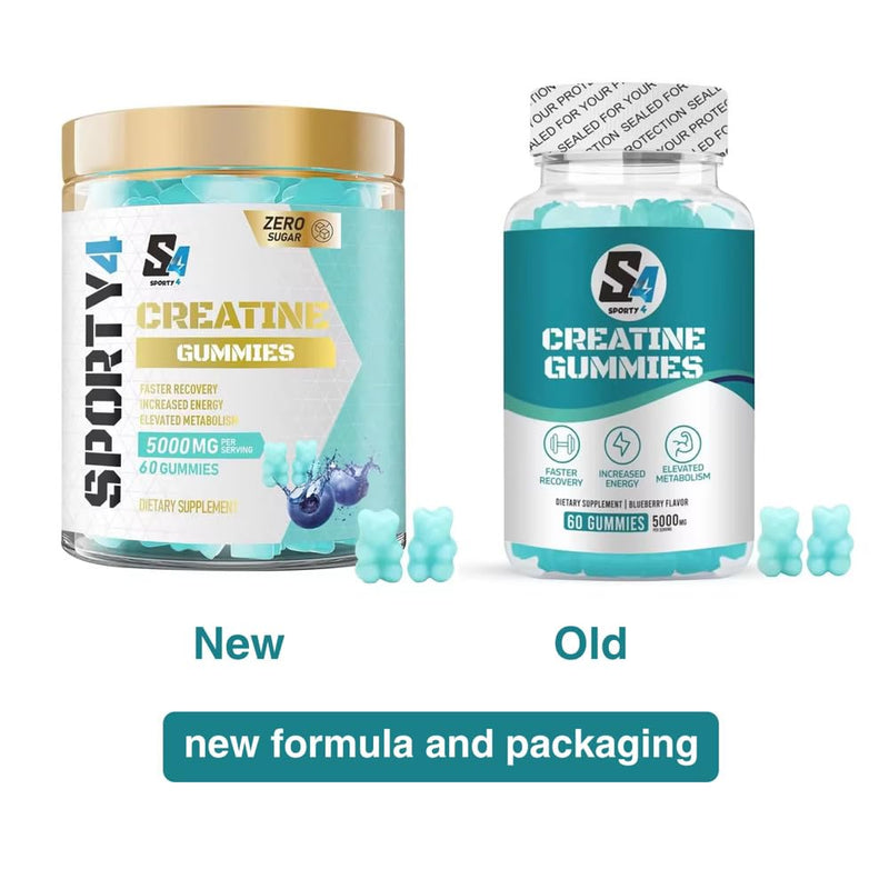 CREATINE 5000mg Gummies/Gummy Blueberry 60 count (Pack of 1)