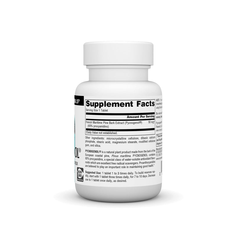 [Australia] - Source Naturals Pycnogenol 50 mg Proanthocyanidin Complex - 30 Tablets 30 Count (Pack of 1) 