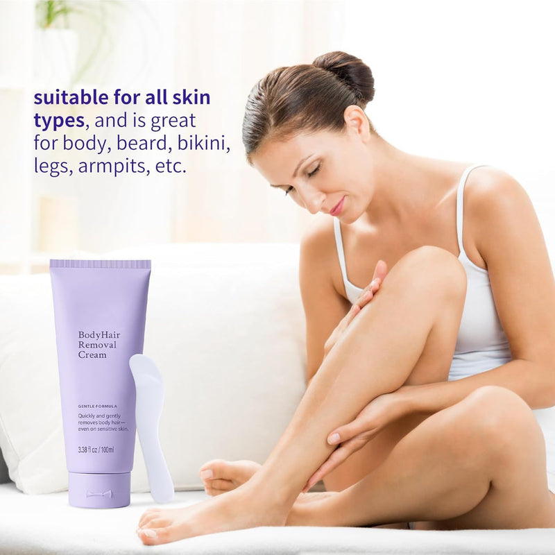 [Australia] - Hair Removal Cream for Women, Body and Facial Hair Removal Cream for Sensitive Skin (3.38 Fl Oz(Pack of 2)) 3.38 Fl Oz (Pack of 2) 