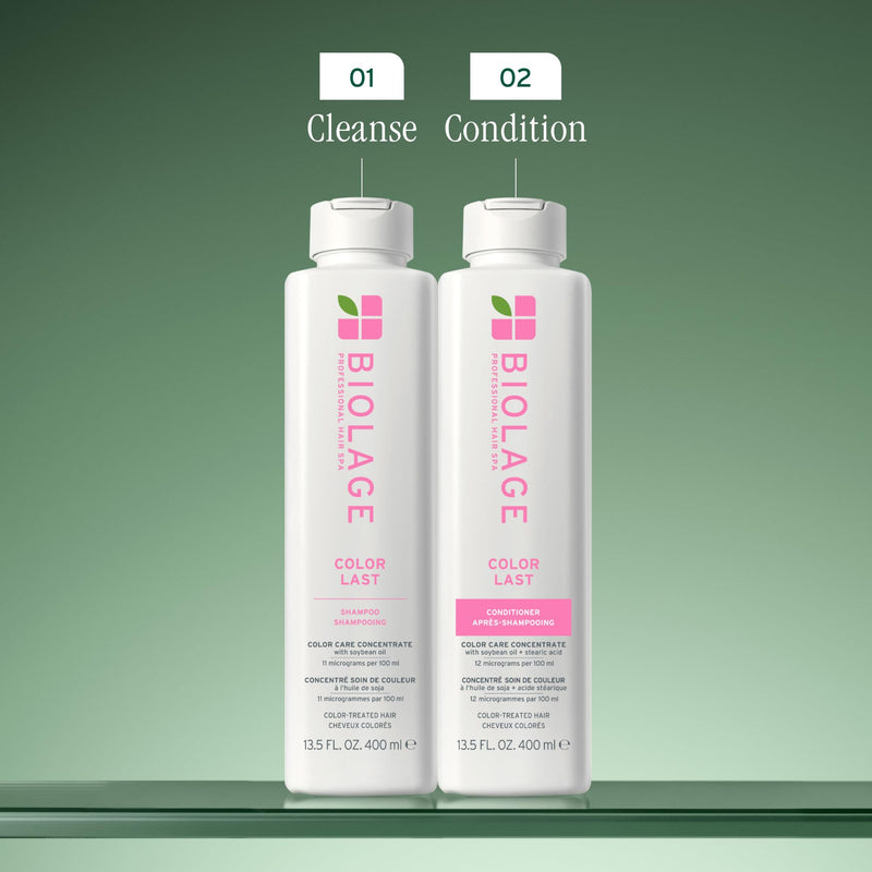 Biolage Color Last Shampoo – For Color-Treated Hair | Soybean oil, stearic acid, vegan, paraben-free, mineral oil-free, cleanses, hydrates 13.5 Fl Oz (Pack of 1)