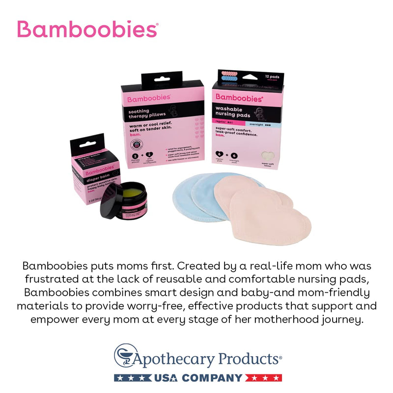 [Australia] - Bamboobies Women’s Nursing Pads, Reusable and Washable, Blue and Light Pink, 3 Regular Pairs and 1 Overnight Pairs, Leak-Proof Pads for Breastfeeding, 4 Pairs 8 Pads Blue + Pink 
