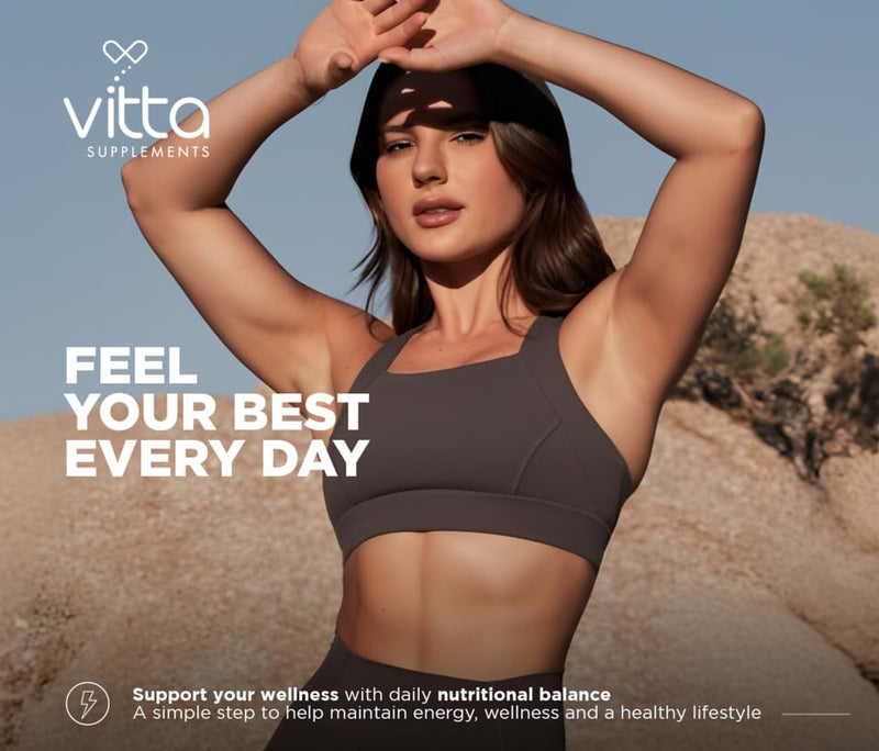 Vitta Life Tabs | Multivitamin with Vitamin A, Vitamin C, Vitamin D, Thiamin B1, Riboflavin B2, Niacin, Vitamin B6, Vitamin B12, Pantothenic Acid, Calcium, Phosphorus | 60 Tabs