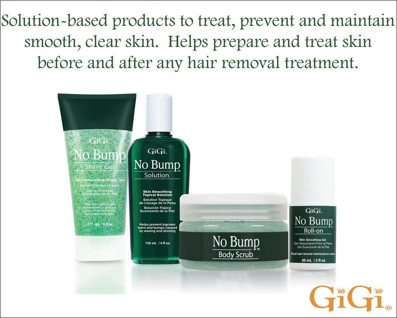 [Australia] - GiGi No Bump Solution - Ingrown Hair Treatment & Skin Smoothing for After Shave Waxing, Prevents Razor Bumps & Post-Waxing Irritation, 8 fl oz 8 Fl Oz (Pack of 1) Topical Solution 