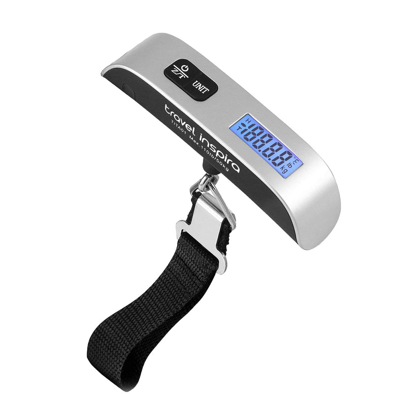 travel inspira Upgrade Larger Travel Money Belt with Anti-Theft Zipper with RFID Blocking Luggage Scale, Portable Digital Hanging Baggage Scale