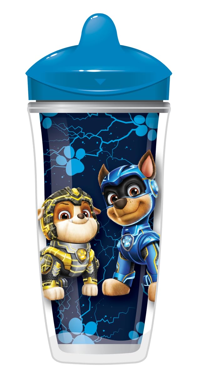 [Australia] - Playtex Baby Sipsters Stage 3 PAW Patrol Spout Cups, Spill-Proof, Leak-Proof, Break-Proof - Red & Blue, 9 Oz, 2 Count Stage 3 - Red & Blue 