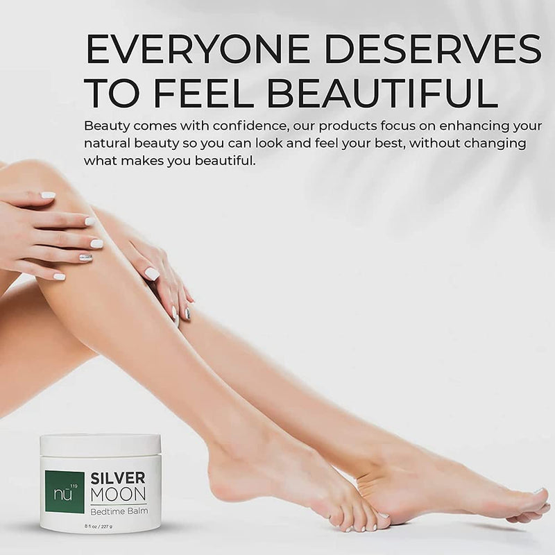 [Australia] - nu119 How to Heal Cracked Feet Overnight Silver Moon Bedtime Balm | Natural Cream Moisturizer Treatment for Dry Skin on Heels & Hands for Men & Women | Fix & Repair Foot Skin & Soften Calluses 