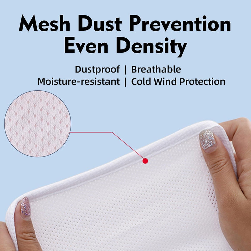 [Australia] - Tracheostomy Supplies - 4PCS Stoma Covers for Laryngectomy, Adjustable Neck Trachea Care Kits with Dust Shield Protectors, Women Men Unisex Mask (Single-layer) Single-layer 