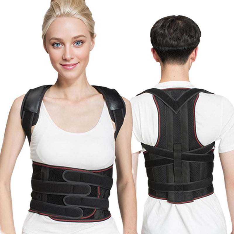 Posture Corrector for Men and Women,Back Brace and Neck Stretcher for Scoliosis and Poor Posture in Teens,Breathable Mesh Back Support Belt,Back Straightener(Medium) Medium