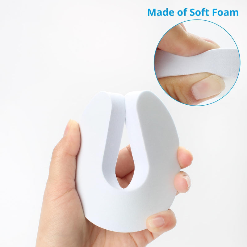 [Australia] - Door Pinch Guard and Door Slam Stopper 4pcs. Use Safety Door Guard Made of Soft Foam to Keep Door Open. Serves As a Door Protector for Kids White 