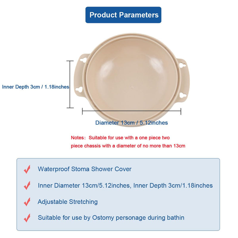 Ostomy Supplies Waterproof Stoma Shower Cover for Colostomy 5 Inch