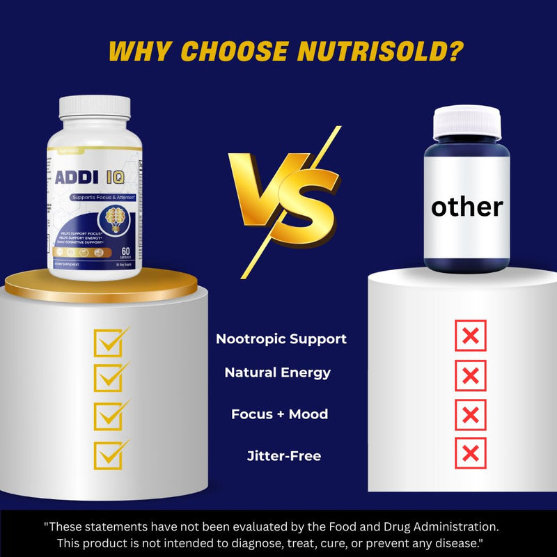 [Australia] - Focus & Memory Brain Booster | Nootropic for Clarity, Concentration, & Alertness | Includes Thiamin, Chromium, Magnesium & Herbal Extracts 