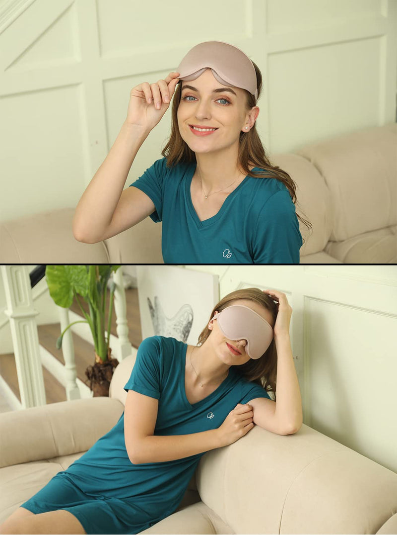 [Australia] - Sleep Mask, 3D Deep Contoured Eye Covers for Sleeping, 99% Block Out Light Eye Mask,Zero Pressure Cup Blindfold for Men Women, with Adjustable Strap for Sleeping, Yoga, Traveling (Pink) Pink 