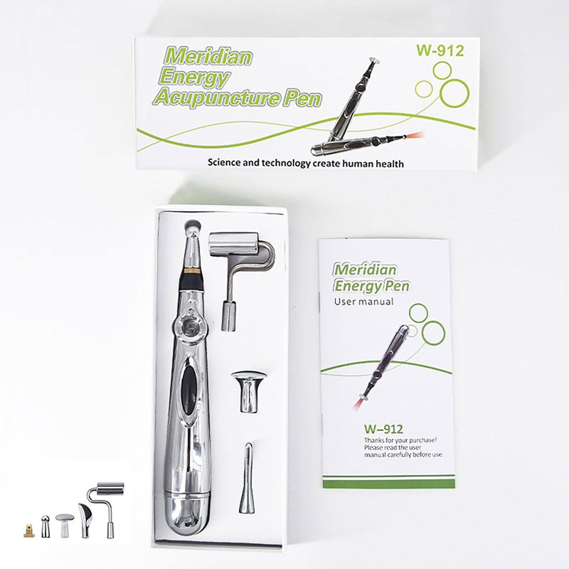 [Australia] - Acupuncture Pen, Electronic Acupuncture Pen Therapy, Energy Massage Tools, Suitable for Women & Men(5-in-1) 