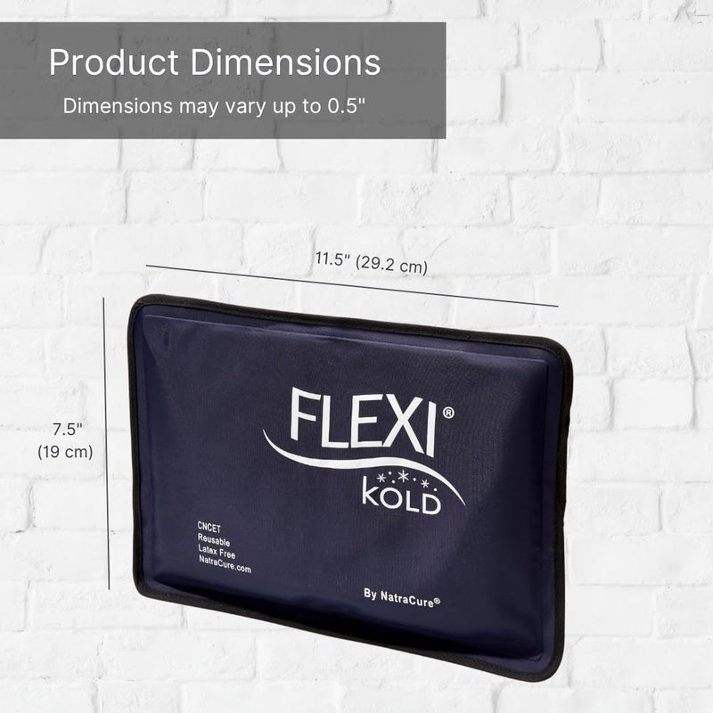 [Australia] - FlexiKold Gel Soft Flexible Ice Packs for Injuries - Reusable Freezer Cold Pack, Cold Compress & Cooling Gel Pad for Face, Shoulder, Hip, Leg, Arm, Ankle & Foot Injury - Medium - 7.5‚Äù x 11.5‚Äù Medium (Pack of 1) 