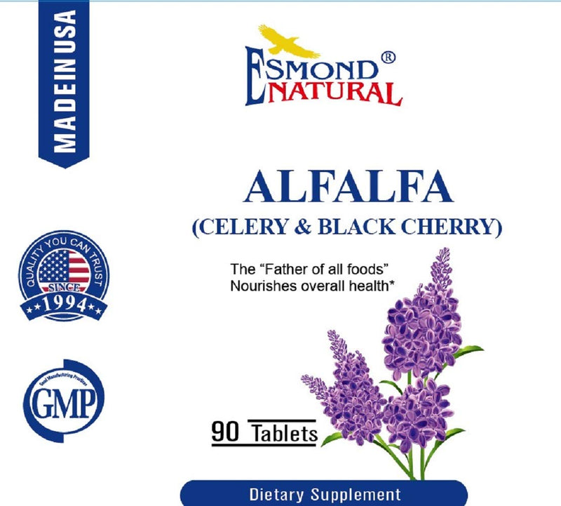 [Australia] - Alfalfa - Celery & Black Cherry (Nourishes Overall Health), GMP, Natural Product Assn Certified, Made in USA - 1500mg, 90 Tablets 1 