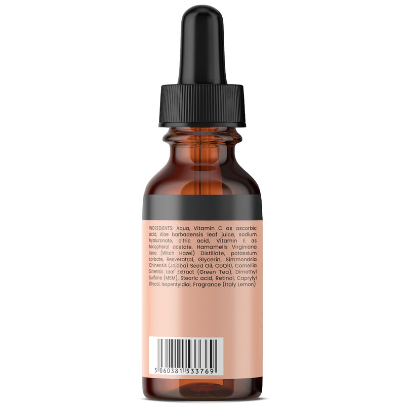 Triple Strength Hyaluronic Acid Serum – 6% Strength Double Weight, Easy Absorb Hyaluronic Acid with added Vitamins C & E, Resveratrol and CoQ10– 30ml / 1 fl oz 1 Fl Oz (Pack of 1)