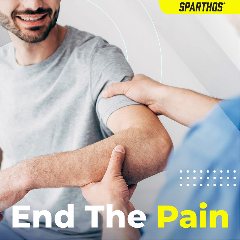 Sparthos Arm Compression Sleeves - Aid in Recovery and Support Active Lifestyle - Innovative Breathable Elastic Blend Cobalt Blue X-Small