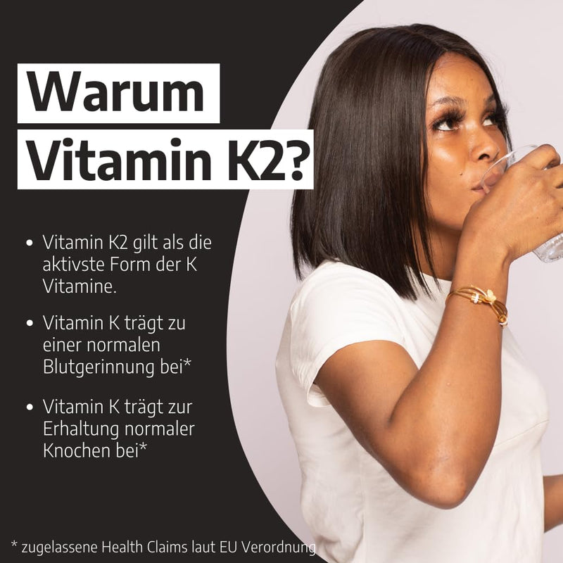 [Australia] - NUTRINAX | Vitamin K2 200 µg | 365 tablets | Menaquinone MK7 | vegan & lactose-free | without magnesium stearate | made in Germany | Annual pack 