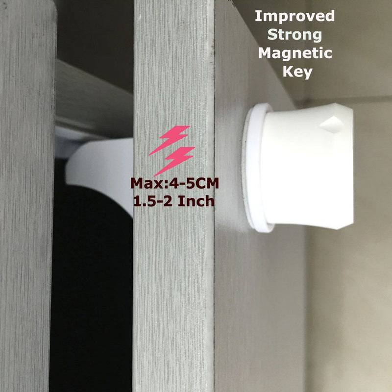 [Australia] - 2 Pack Vmaisi Magnetic Cabinet Locks Keys - Extra Stronger Baby Proofing Magnet Drawer Replacement Keys (2) 1 