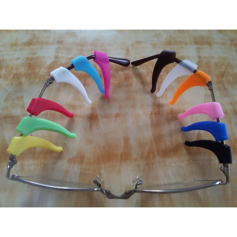 [Australia] - NUOBESTY 12 pairs of silicone glasses holder, non-slip glasses temple cover, glasses ear pads, ear hooks for glasses, sunglasses 