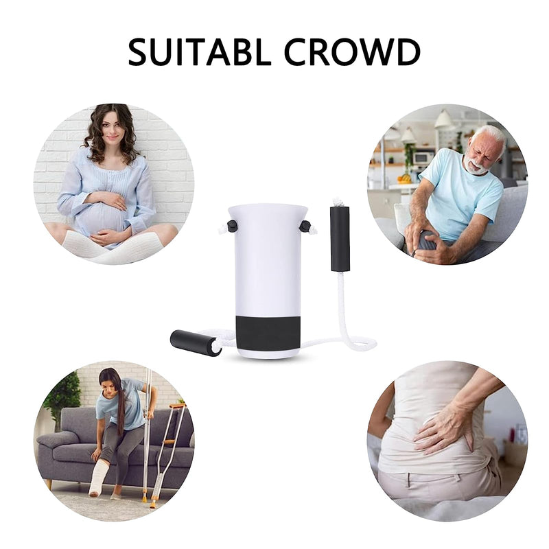 [Australia] - DILSIAI Sock Aid Device for Seniors Assistant Device no Bending Helper Easy on and Off Stocking - Without Bending, Slip Resistance, Reliable Sock Aid Device for Seniors (White) White 