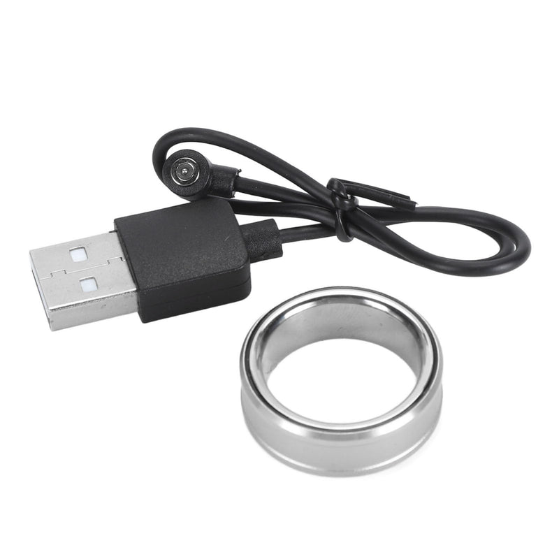 [Australia] - FOSA Smart Health Ring, NFC Sleep Monitor with Temperature Tracking, Step Counter, IP68 Waterproof, for Video Scrolling, Book Page Flipping (Silver) 
