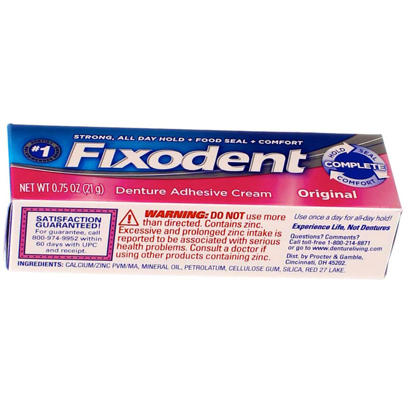 [Australia] - Fixodent Denture Adhesive Cream Original 0.75 oz (Pack of 8) 