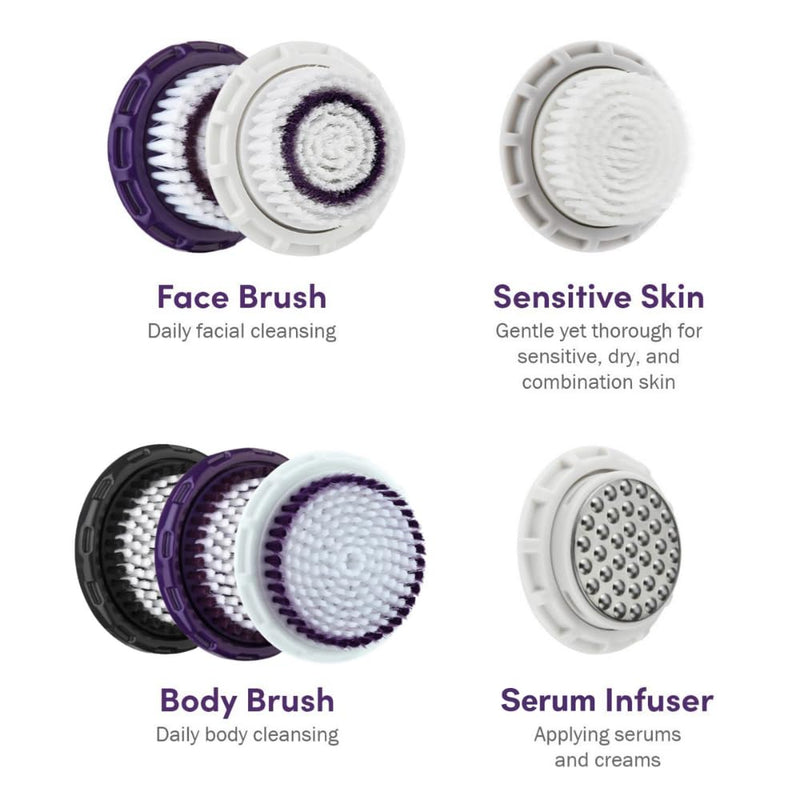 Michael Todd Beauty - Soniclear Replacement Body Brush Head - for All Skin Types - Compatible with The Soniclear Elite Body Brush - Black