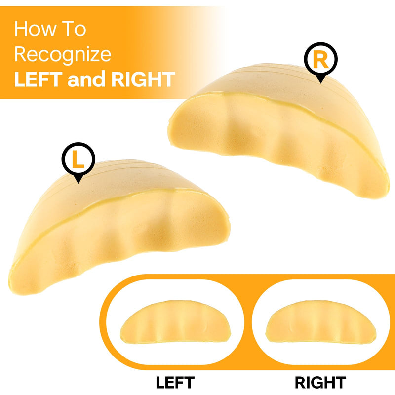 [Australia] - Gjinxi 3 pairs of toe filler inserts, adjustable toe filler, front shoe filler, toe cushion for shoes that are too large, shoe size reducer for women, men, high heels, suit shoes, casual flats (skin colour), skin colour 