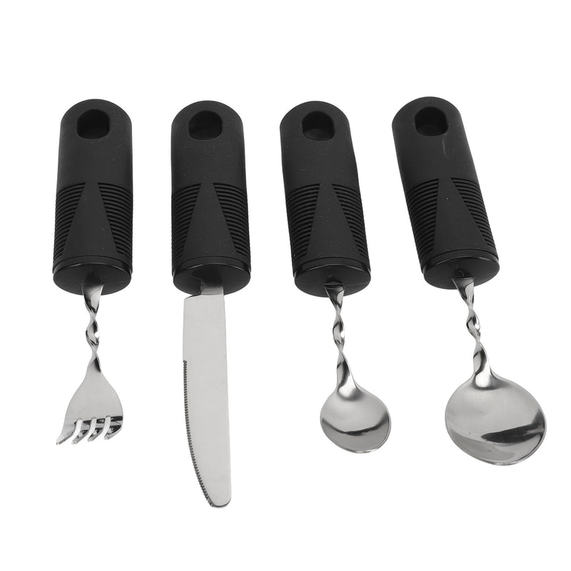 Weighted Silverware for Parkinsons Patients Arthritic Aid Hand Tremor Spoon Fork Knife Adaptive Utensil Set
