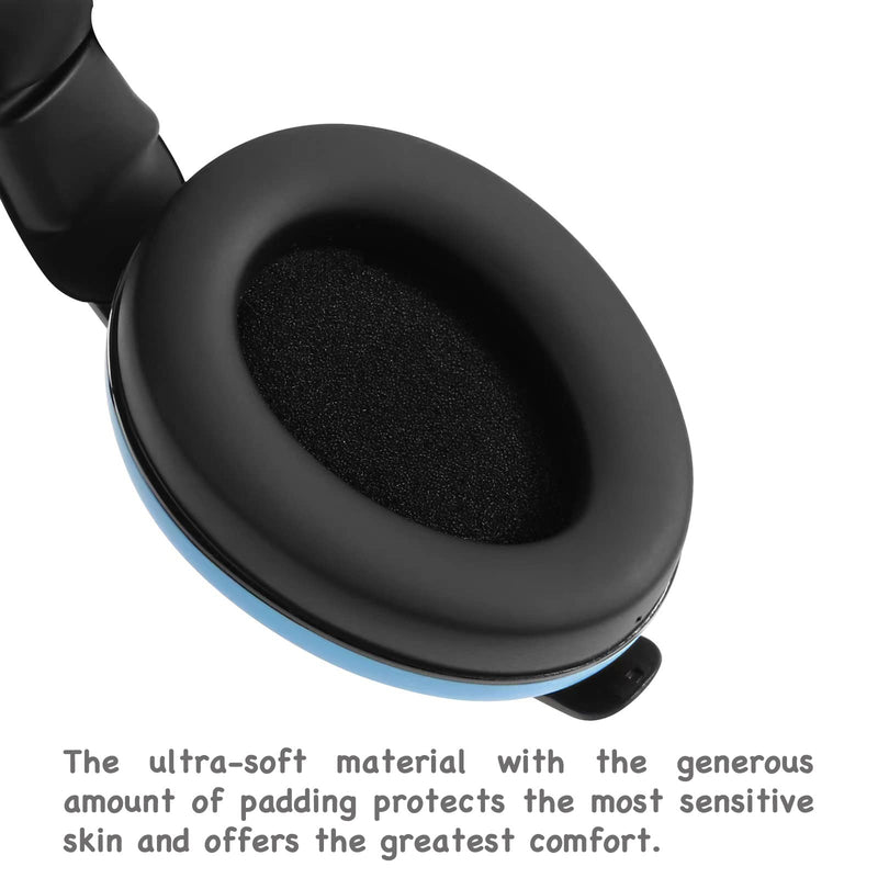 [Australia] - PandaEar Baby Ear Protection Noise Cancelling HeadPhones Ages 0-3 Years | Infant Hearing Protection Earmuffs -Blue Blue 