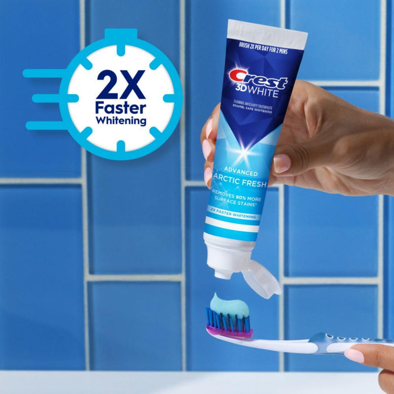 [Australia] - Crest 3D White Advanced Teeth Whitening Toothpaste, Arctic Fresh, 3.3 oz, Pack of 3 3.3 Ounce (Pack of 3) 