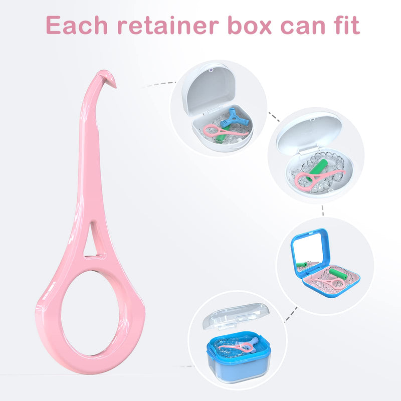 [Australia] - ARGOMAX - Aligner Removal Tool, 50 Retainer Remover Tool, Invisible Braces Removal Tools, Suitable for Removing Braces, Trays, Retainers, Dentures and Aligners(Pink). Medium size 50pcs Pink 