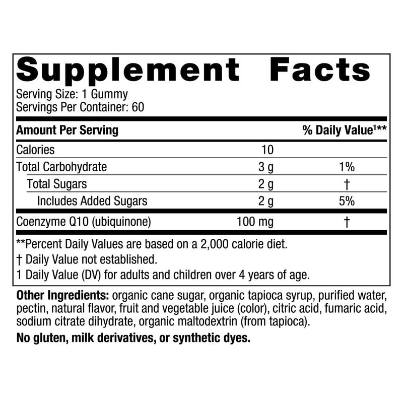 [Australia] - Nordic Naturals CoQ10 Gummies, Strawberry - 60 Gummies - 100 mg Coenzyme Q10 (CoQ10) - Great Taste - Heart Health, Cellular Energy Production, Antioxidant Support - Non-GMO, Vegan - 60 Servings 