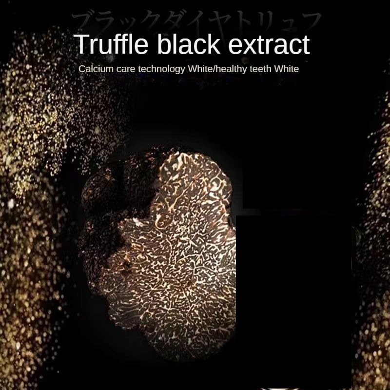 Japan HerBensius Black Truffle Toothpaste 110g*2, Toothpaste with Rich Foam.