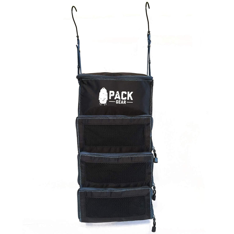 Hanging Carry-On Organizer - Our Standard Hanging Luggage Organizer Fits Any Carry On - Our Packing Cubes For Travel Use Mesh Windows to Make Finding Clothes Easy (Black, S) Small (Carry-On) Black