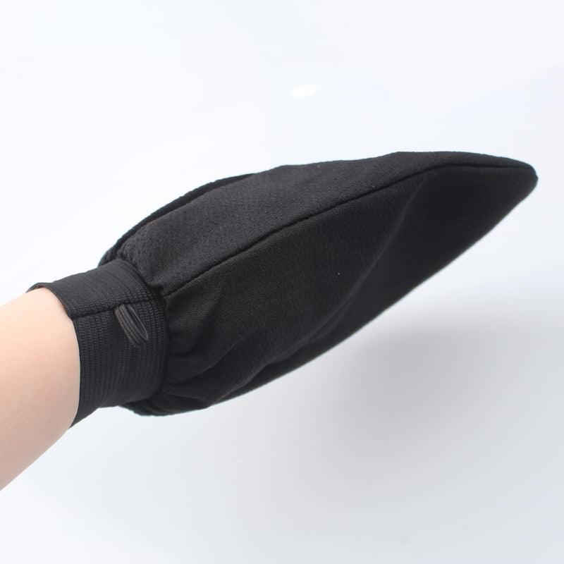 [Australia] - 1 piece silk peeling glove body exfoliating gloves scrub, peeling gloves body, peeling sponge, exfoliate, shower glove, peeling sponge body, silk gloves exfoliating black 