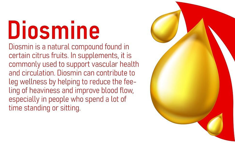 ECO-VITS Diosmin & Hesperidin (1000mg) 120 Capsules, Recyclable Packaging, Sealed Pouch, Natural Flavonoid Complex for Circulatory Support & Daily Wellness
